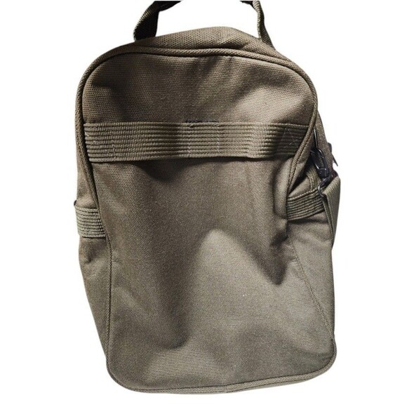 AKA Olive Green Heavy Canvas Backpack Shoulder Bag NWOT - Picture 4 of 13